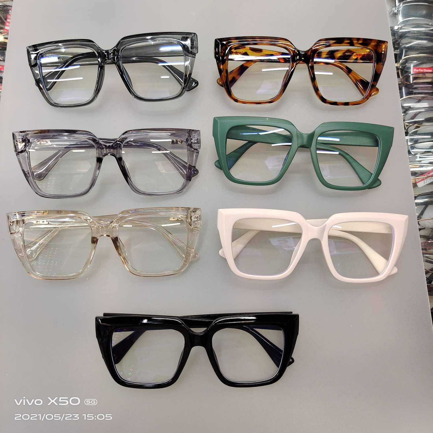 055新款平光眼镜眼镜框男女通用可以定做防蓝光详情图5