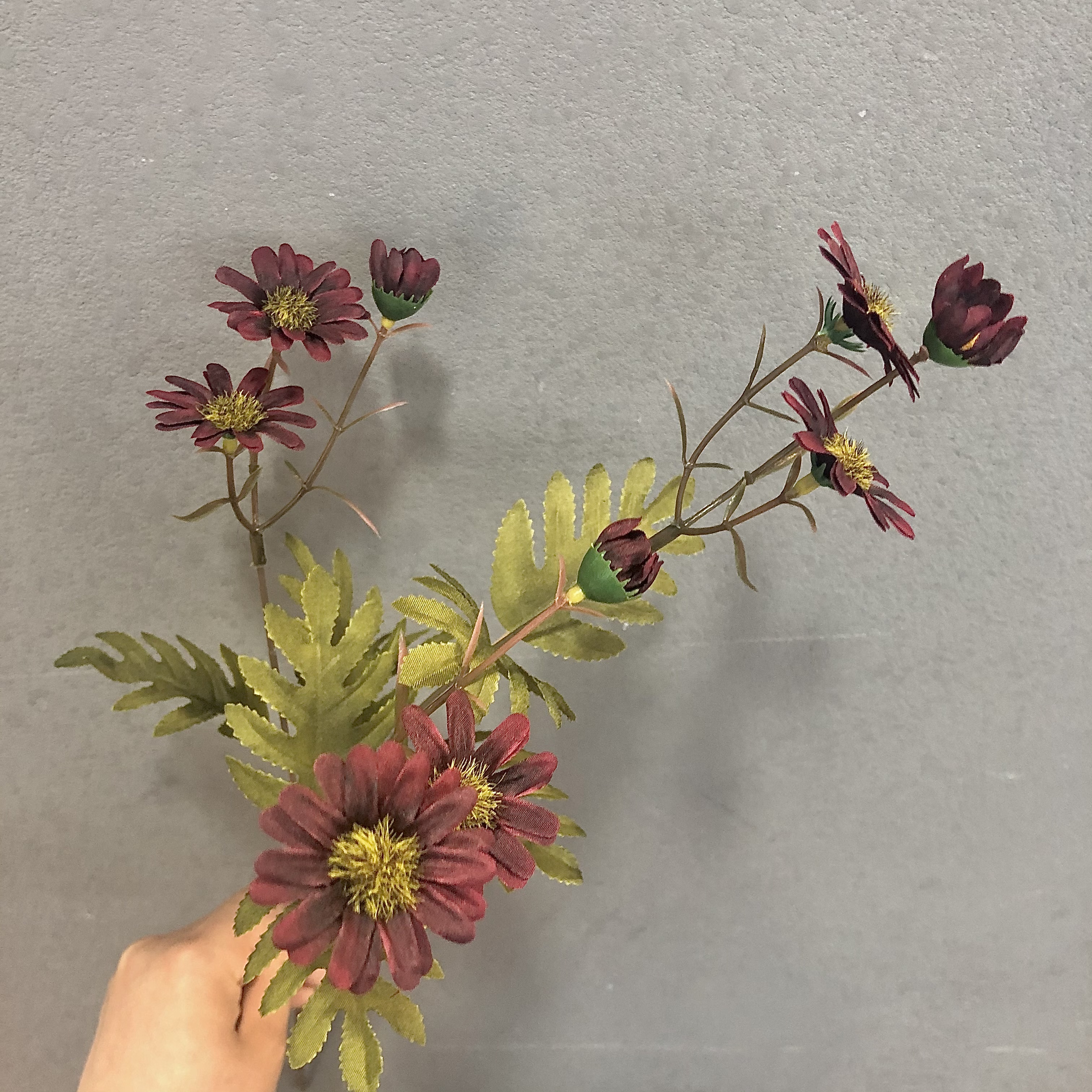 【远念花行】仿真花秋色三叉七彩小雏菊 洋甘菊详情图8