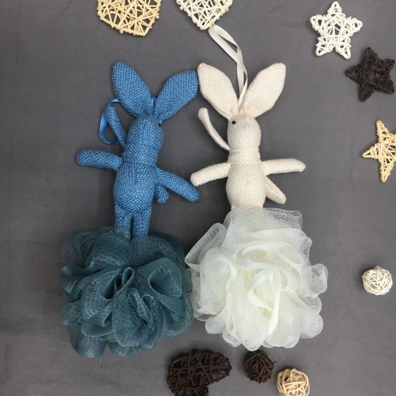 清枝品牌可爱卡通兔子浴花详情图3