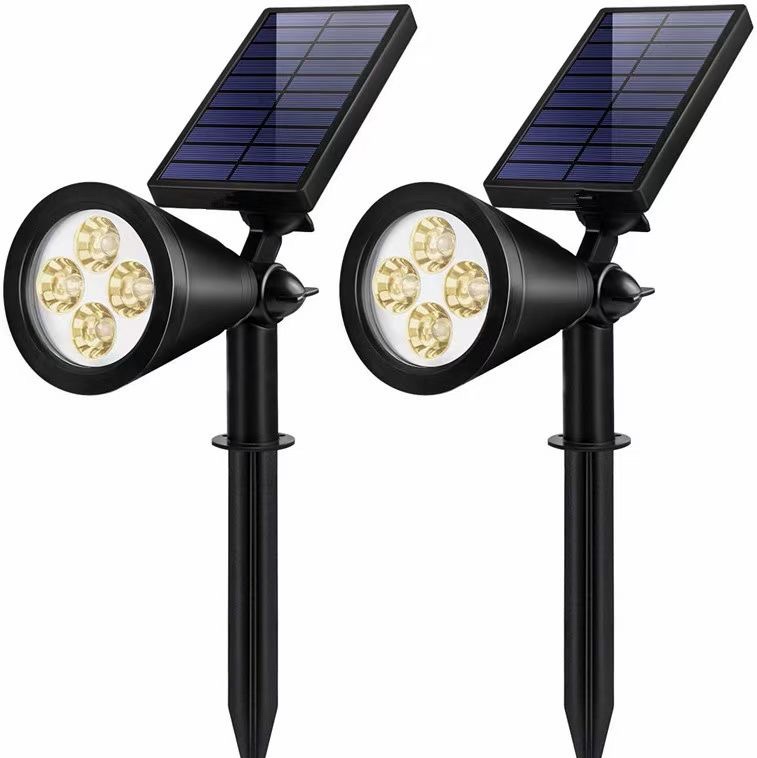 Solar-powered garden lights, lawn lights, household outdoor waterproof decorative yard, garden, grassland arrangement, ground insert light and shadow lights