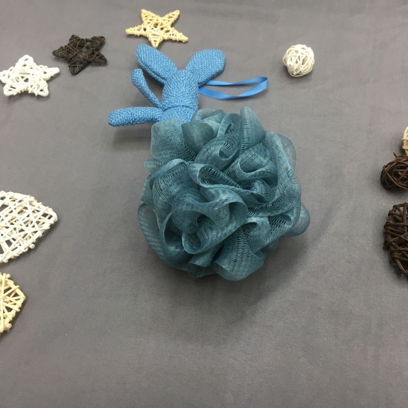 清枝品牌可爱卡通兔子浴花细节图