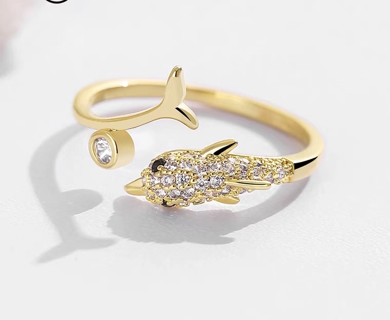 Chenglong Jewelry's Open ring is a trendy and fashionable Korean style, simple and stylish Instagram index finger ring, trendy CL01055-40 Specification image