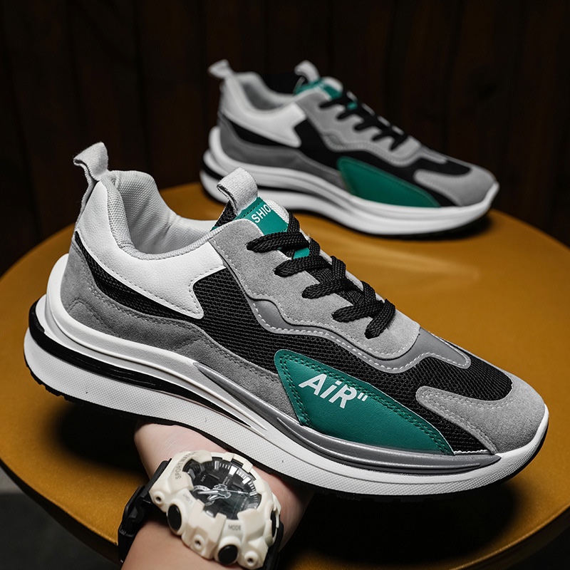 23春夏飞织透气逛街休闲鞋韩版时尚轻便男鞋流行时尚锻炼运动鞋老北京男鞋批发