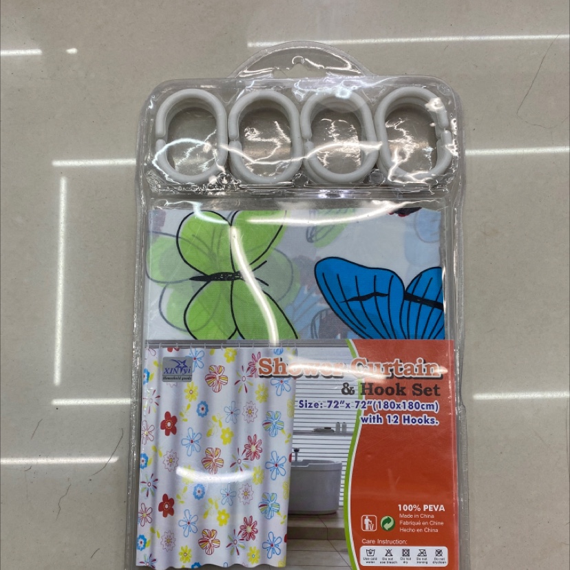蝴蝶花浴帘