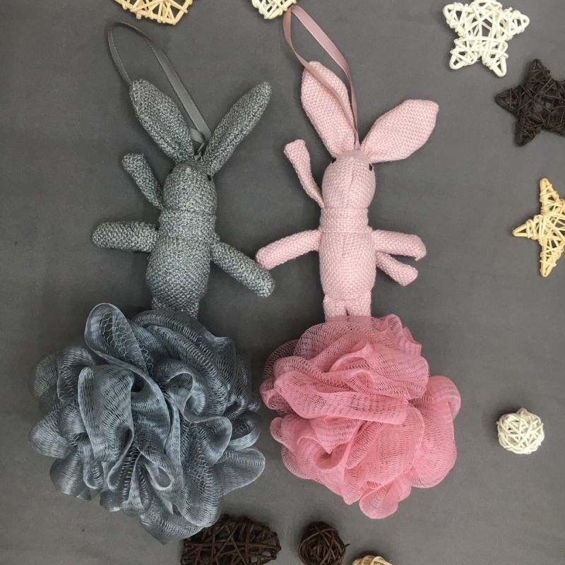 清枝品牌可爱卡通兔子浴花详情图1