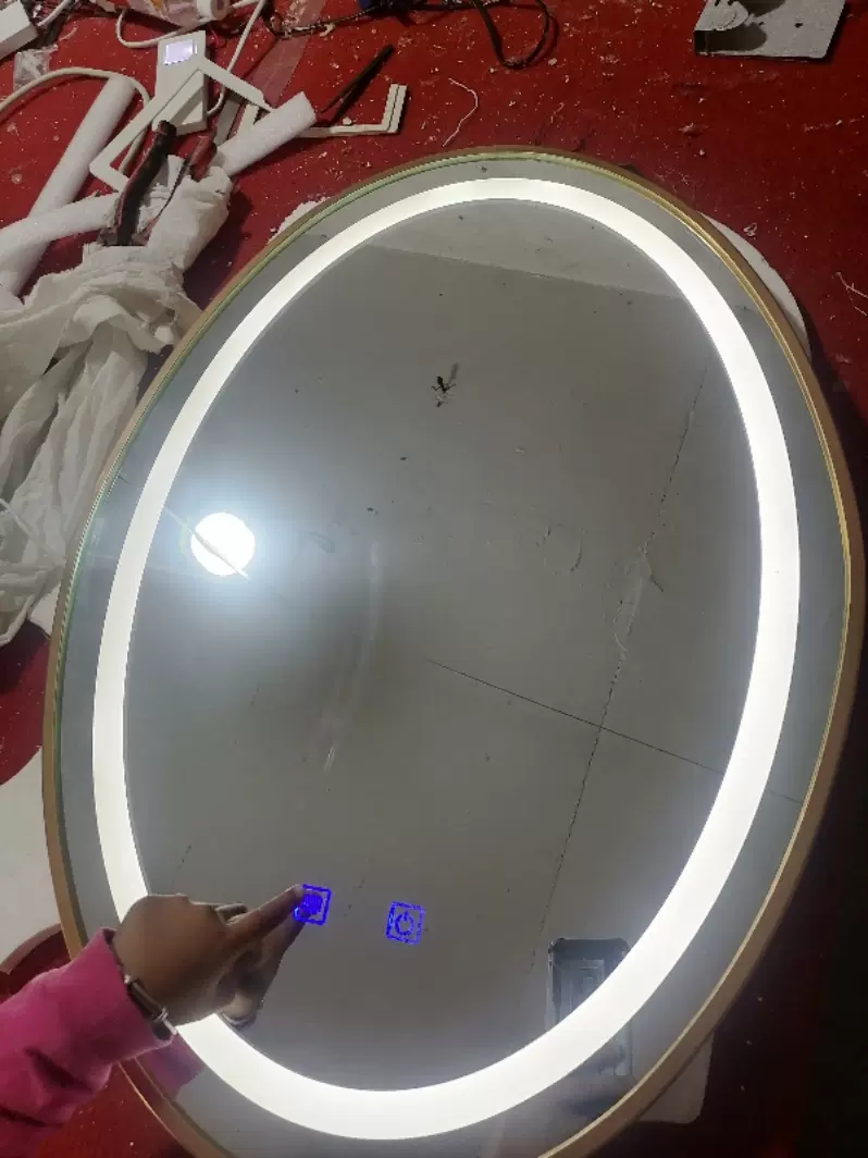 Led Mirror Hotel Smart Led Bathroom Mirror Wall Hanging Toilet Toilet Bathroom Anti-Fog Light Bathroom Mirror With Light Specification drawing