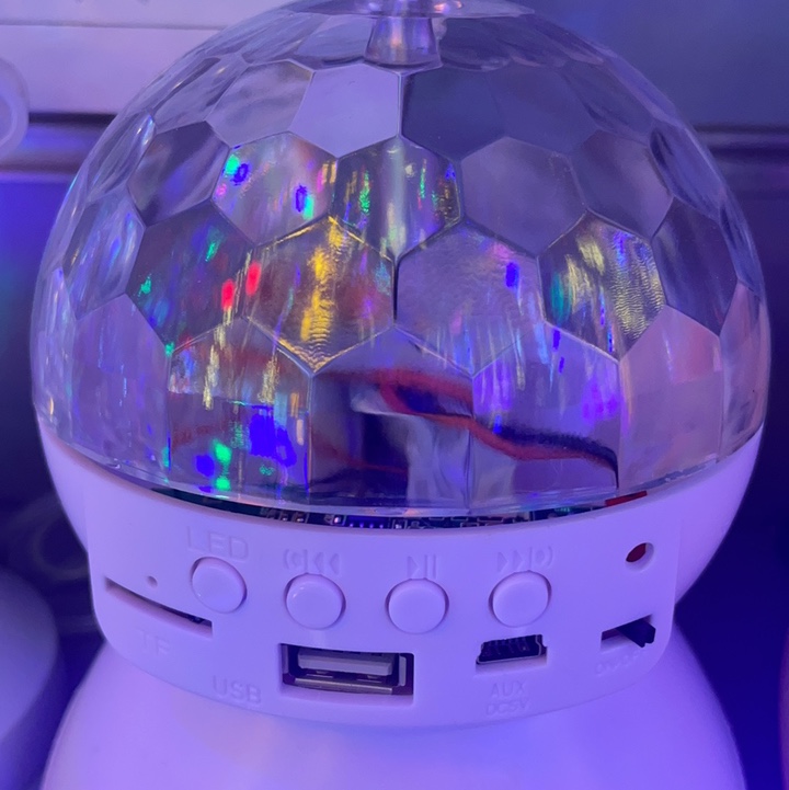 蓝牙音响七彩投影图案魔球灯小夜灯礼物灯家用宿舍蹦迪舞灯led