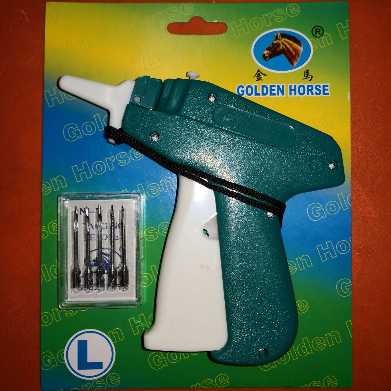 Jinma 99L type thick rubber needle gun, trademark gun, tag gun, original with 6 4.2 steel pins, one piece, 100 pins detail image 1