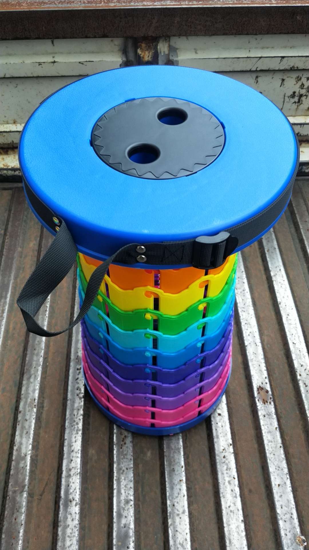 彩色伸缩凳白底实物图