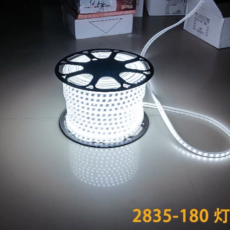 led light strip 2835 white light-shaped decorative outdoor waterproof seven-color soft light strip project, with 5 plugs included