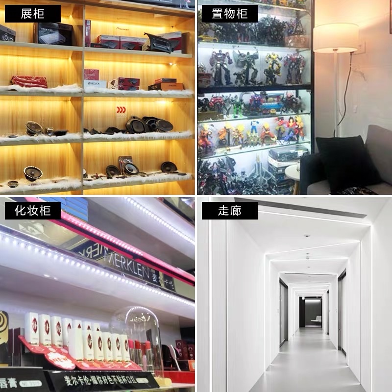 Self-adhesive low-voltage 12V display counter soft patch 120 beads 3000k2835led light box bare board for light strip decoration details Picture