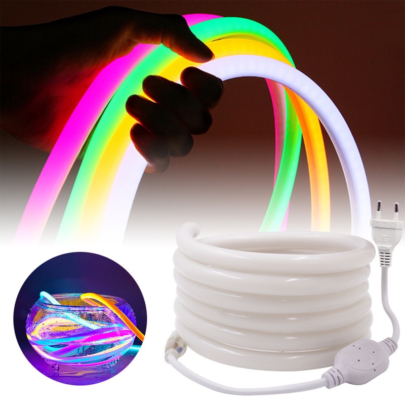 Flexible super bright LED flexible light strip circular advertising sign neon soft light tube white outdoor waterproof long line light