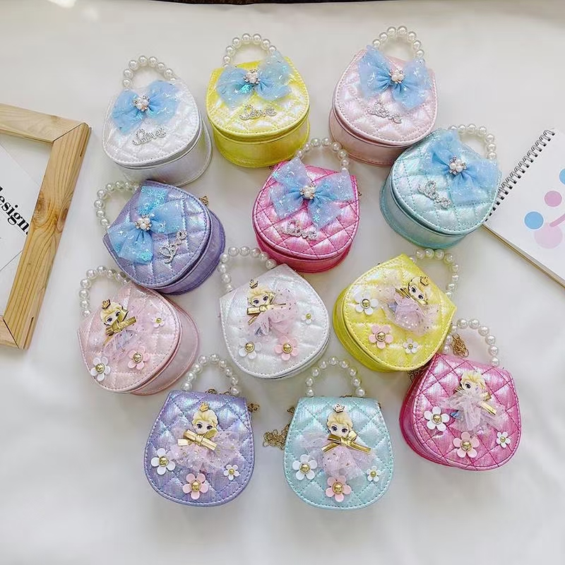 New girls' small bag Children's Aisha Princess hand crossbody bag Little girl gift Fashion cute shoulder bag
