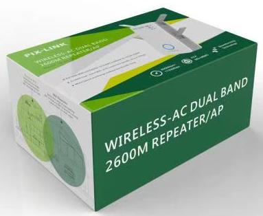 2600MPS Wireless signal repeater, signal amplifier, WIFI extender, wireless router Specification image