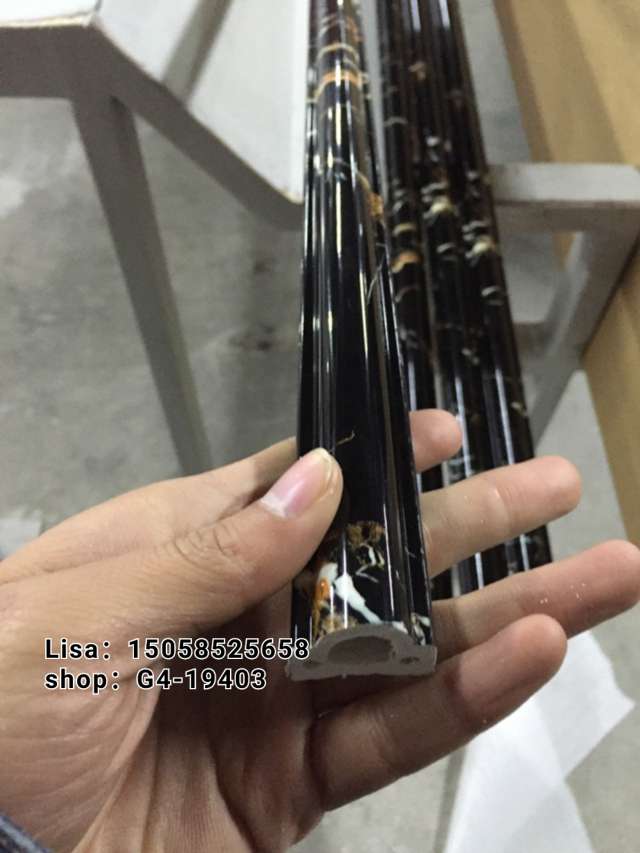 欧式半圆腰线4.5cm2175金腰线  防火阻燃环保 背景墙 发泡 PVC压花装饰线条详情图8