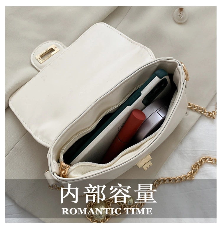 女包2021新款韩版单肩斜挎菱格链条质感百搭pu女包详情13