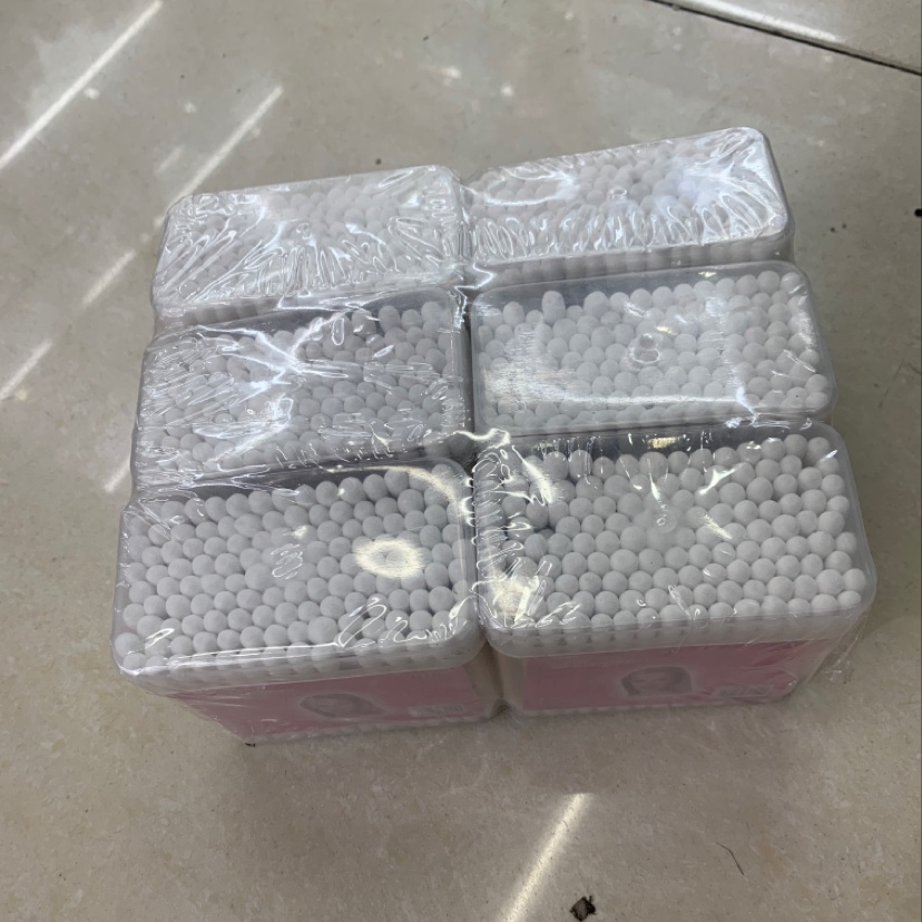 Square Box Of Cotton Swabs