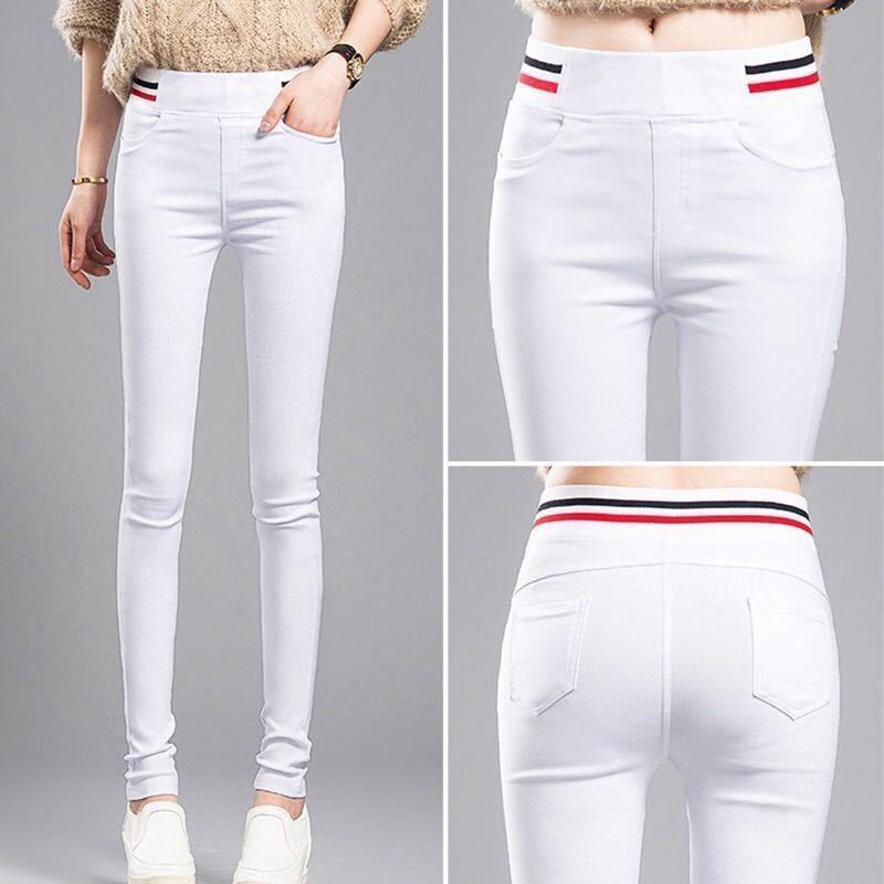 黑色打底裤女薄款夏天外穿高腰弹力紧身大码