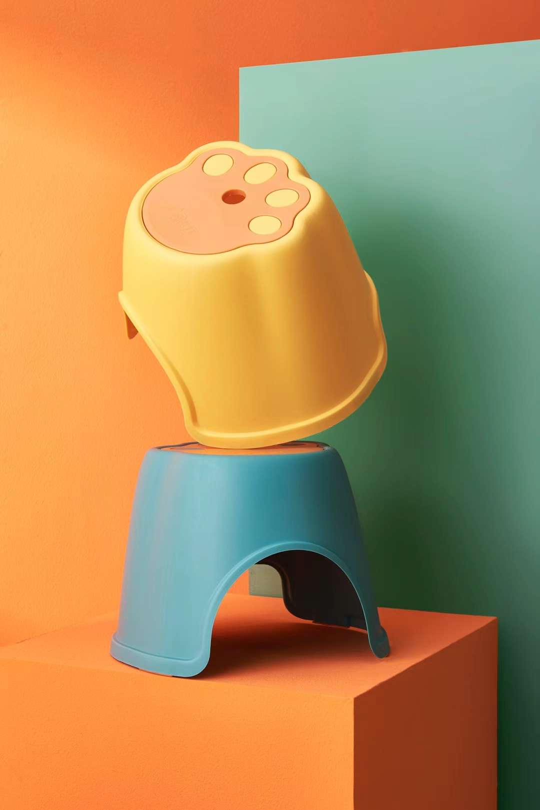 儿童凳子幼儿园塑料防滑换鞋凳便携加厚浴室凳宝宝家用创意小板凳详情3