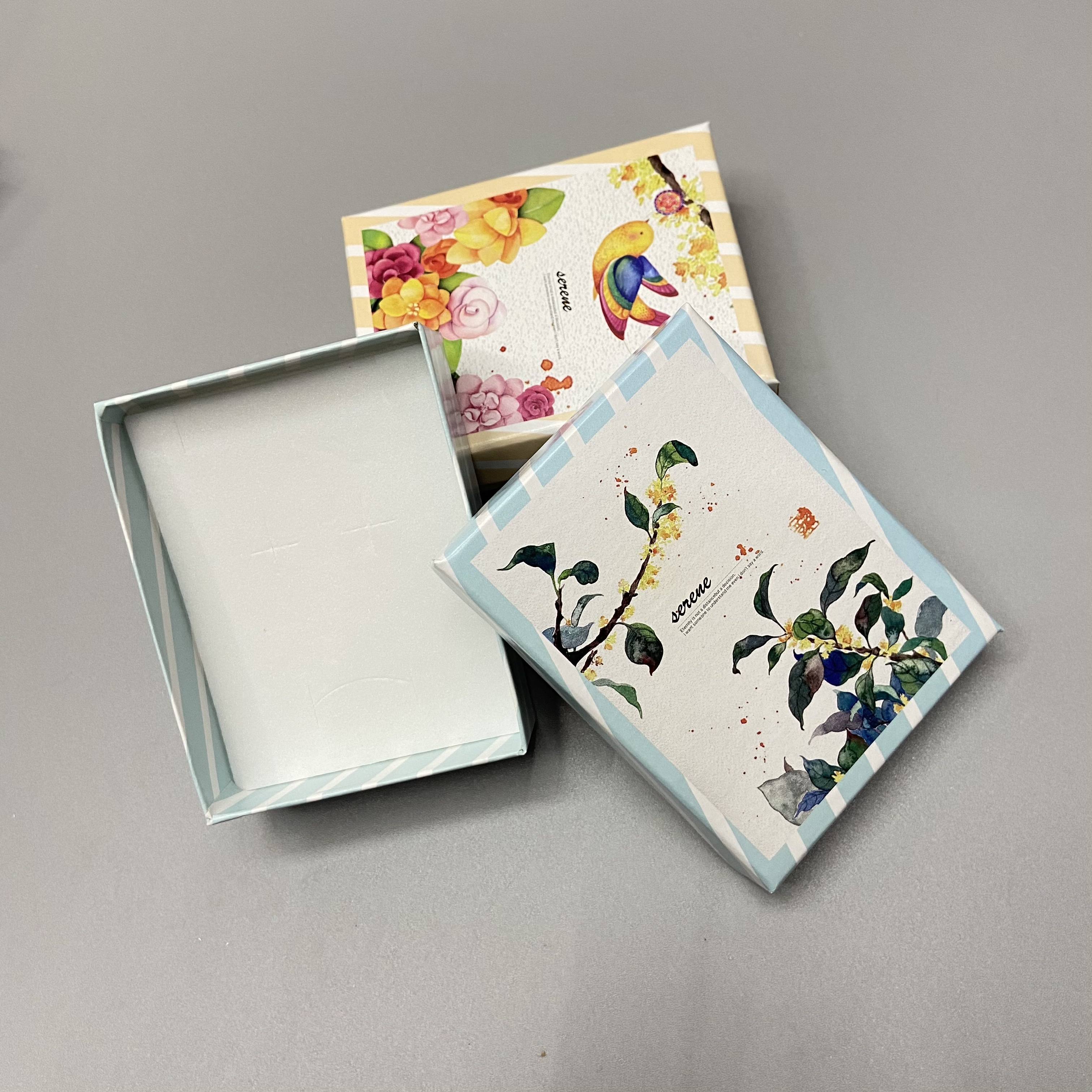 天地盖饰品纸盒满天星桃心7*9戒指盒耳钉盒项链盒 网红礼物包装盒细节图