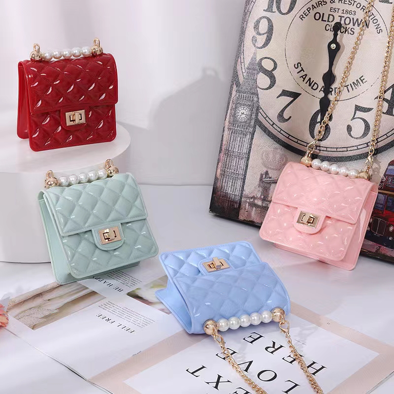 Bag woman 2021 new summer style jelly bag Crossbody shoulder bag Korean mini Ringer chain bag