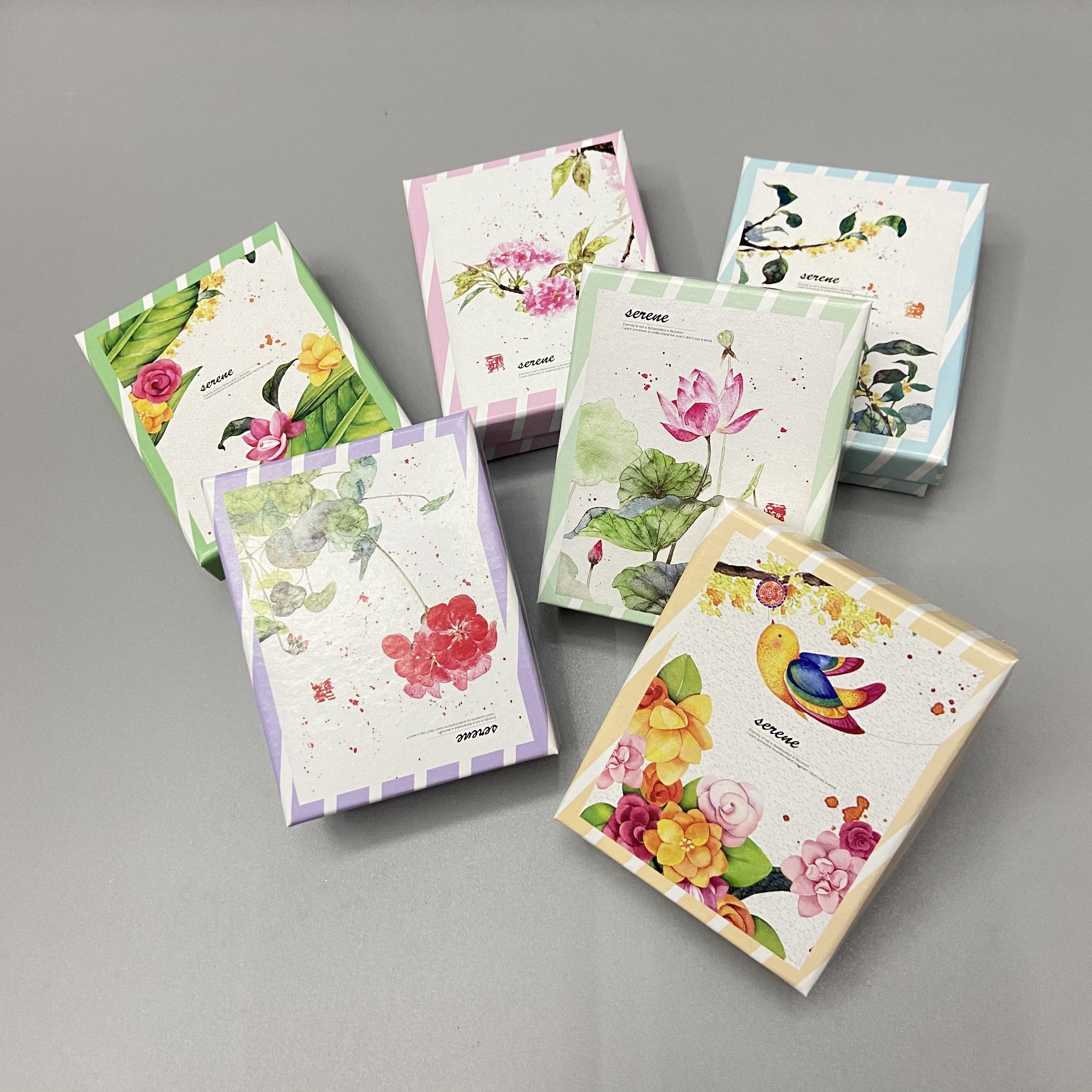 天地盖饰品纸盒满天星桃心7*9戒指盒耳钉盒项链盒 网红礼物包装盒详情图1