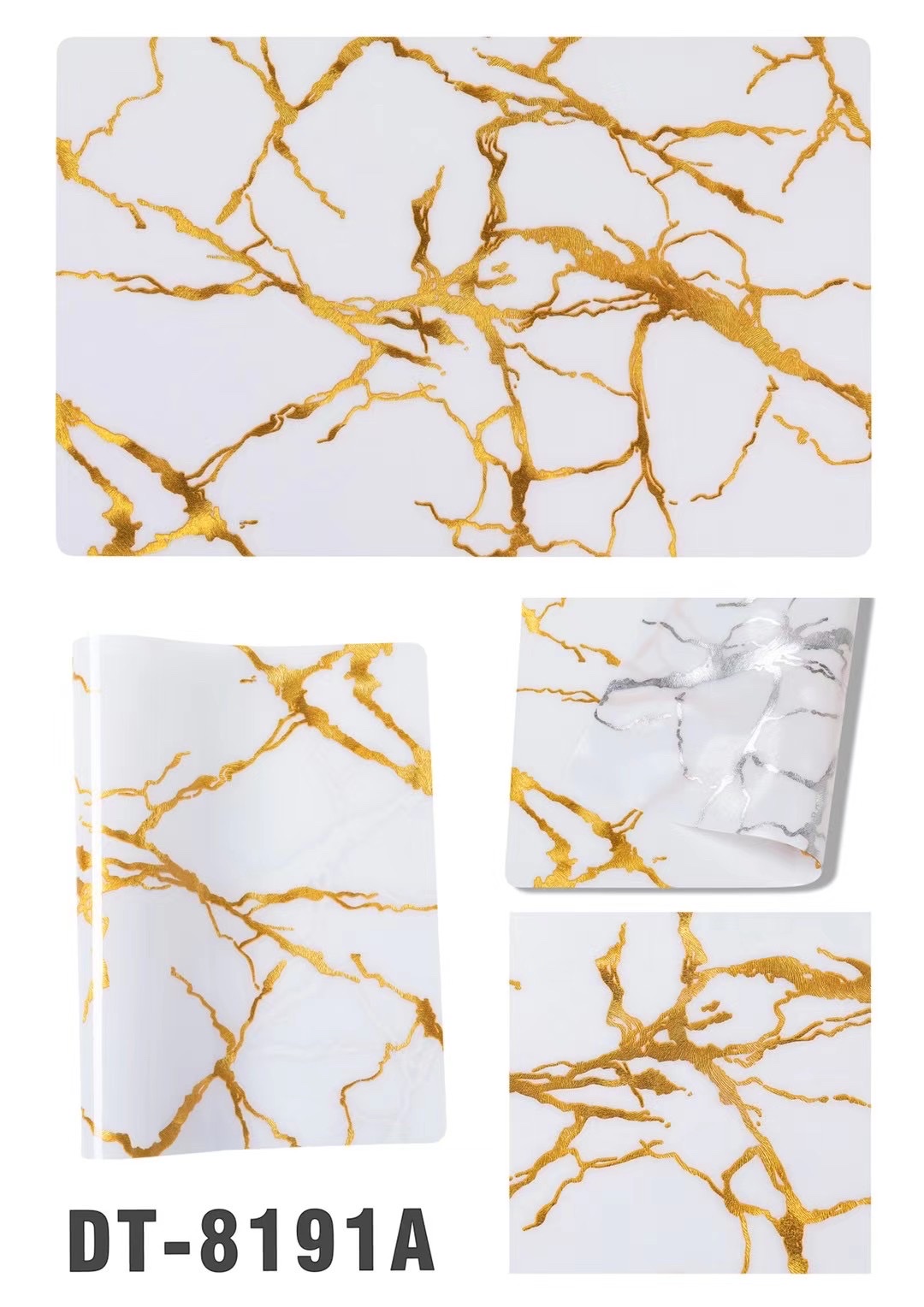 PVC waterproof and oil-proof placemats 30*45CM, marble placemats details Picture