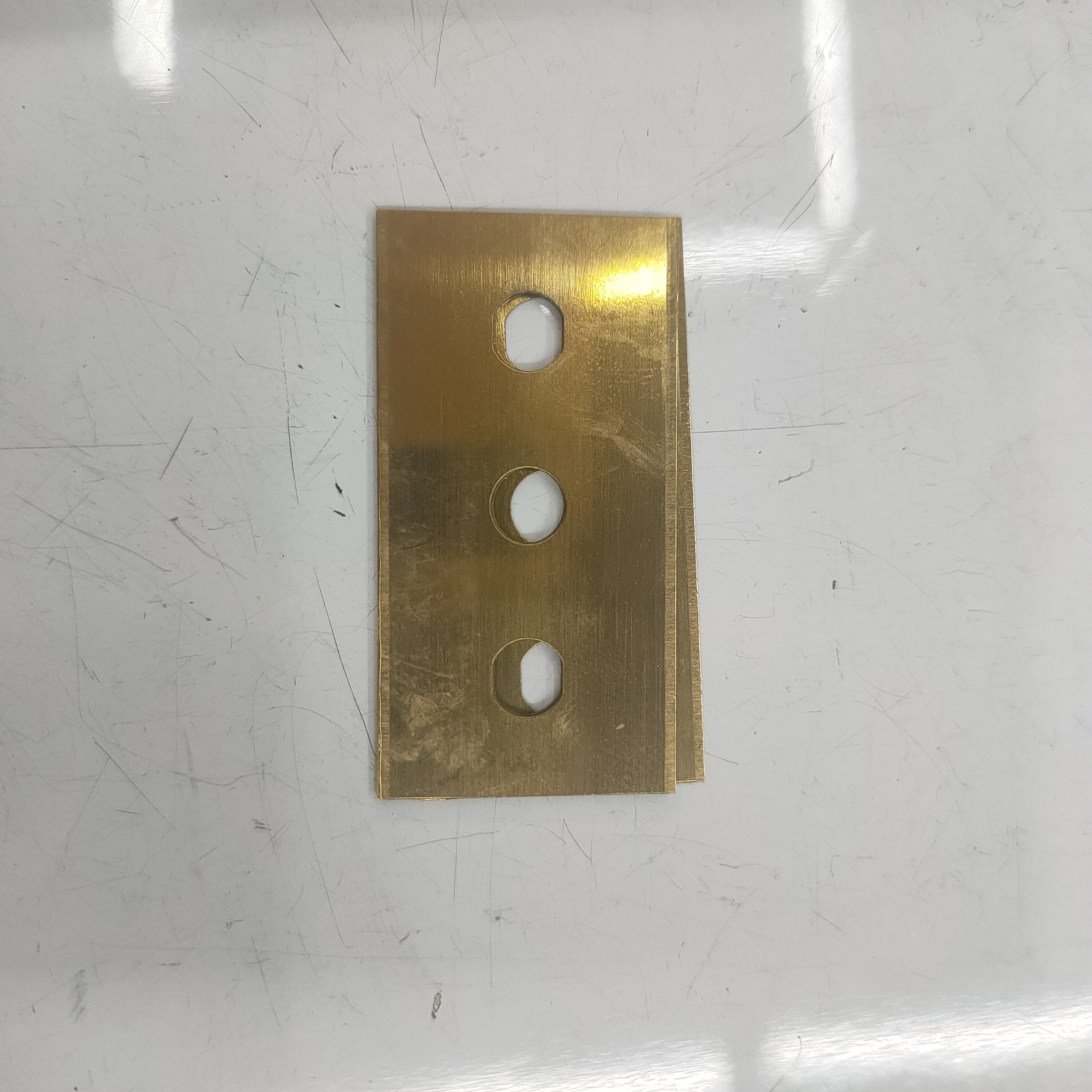 Three-hole gold blade High-carbon steel blade Thin film tape narrow strip cutting blade