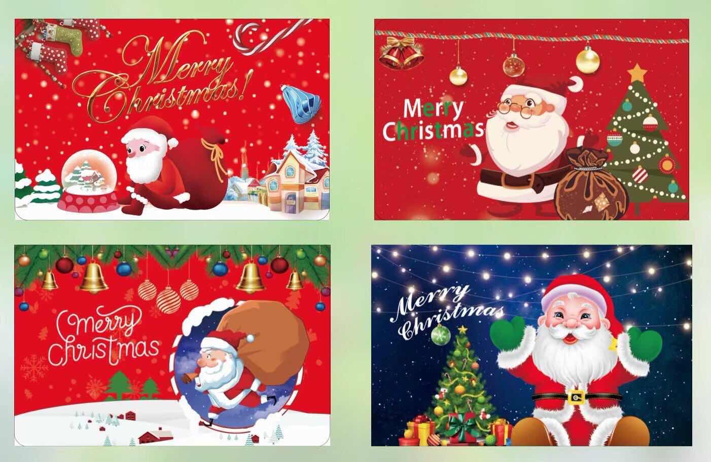 PVC Christmas printed placemats 6+6 set Placemats and coasters Application Scenario
