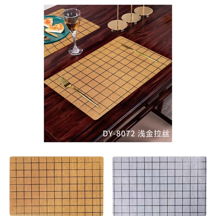 PVC拉丝餐垫30*45CM防水防油污餐垫一箱300片可混色图
