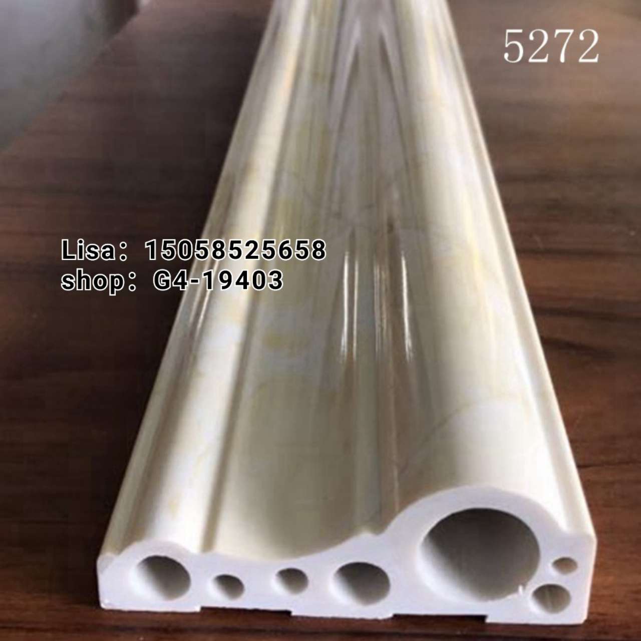 石塑线条仿大理石 防火8公分深咖网欧式门套线装饰线条生产厂家批发详情图1