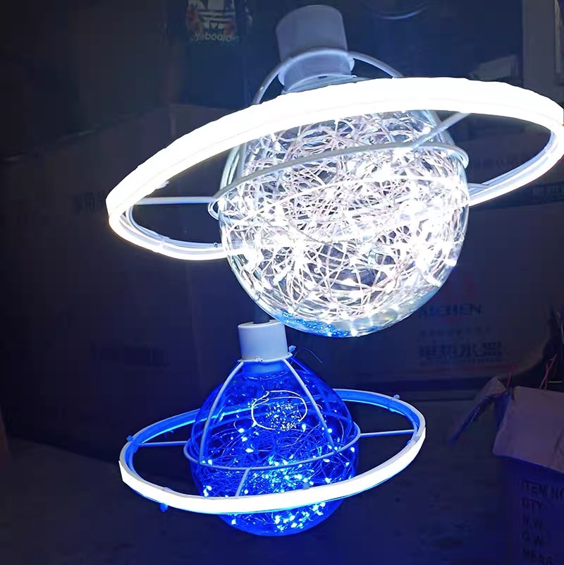 户外防水太空星球挂树灯星空婚礼布置婚庆道具灯球树木亮化装饰灯40cm白色