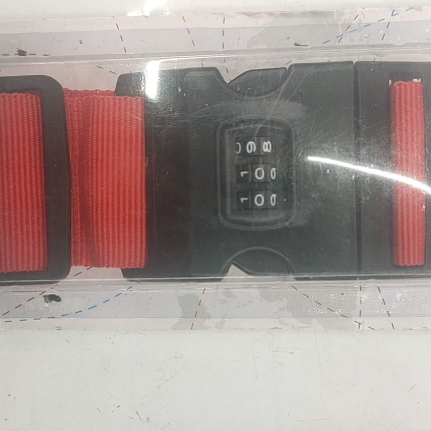 One-line packing with luggage Luggage binding with consignment red locking rod box Binding with luggage luggage with luggage rope