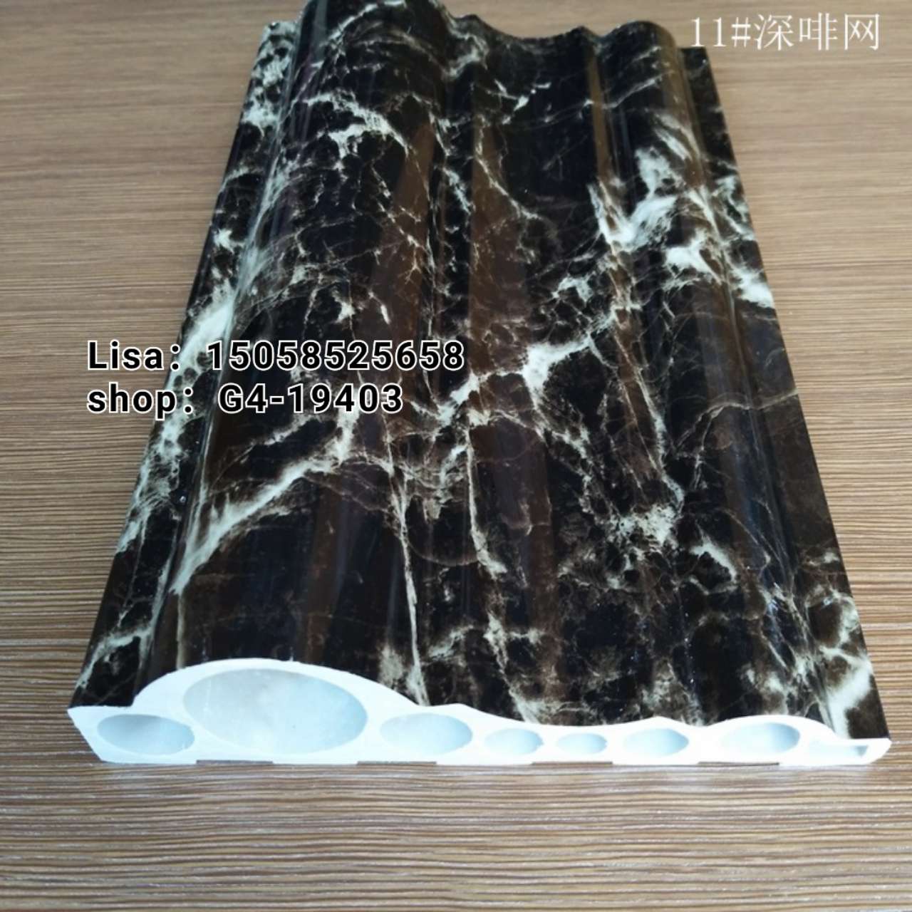 石塑线条仿大理石冰红玉 防火15公分欧式门套线装饰线条生产厂家批发详情图12