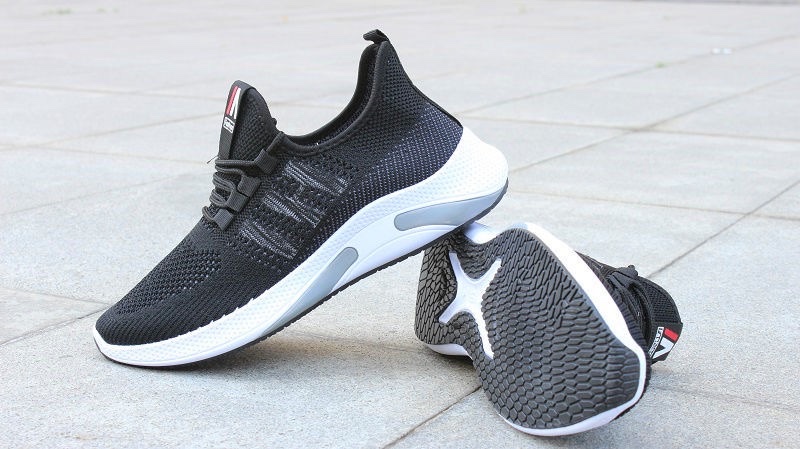 23男鞋夏季透气2021新款百搭跑步休闲一脚蹬运动潮鞋网面鞋子小白男鞋批发详情图6