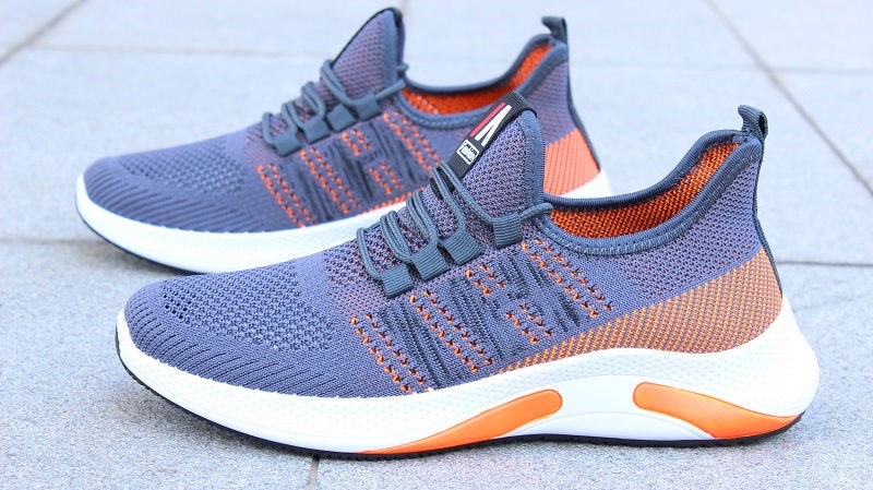 23男鞋夏季透气2021新款百搭跑步休闲一脚蹬运动潮鞋网面鞋子小白男鞋批发详情图1