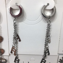 Tiktok Boom stainless steel Tisco earrings are novel and unusual.
