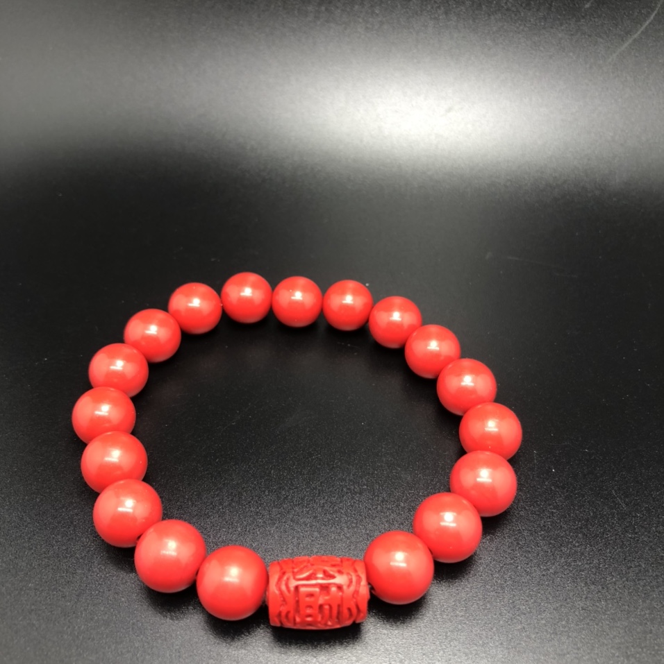 1.0cm朱砂隔六字真言手珠文玩佛珠，义乌国际商贸城一期D区8091祥缘佛珠店图
