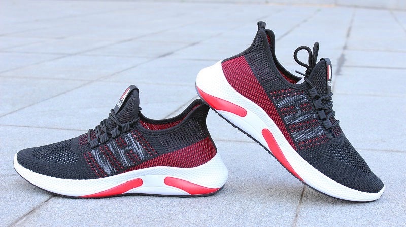 23男鞋夏季透气2021新款百搭跑步休闲一脚蹬运动潮鞋网面鞋子小白男鞋批发详情图3