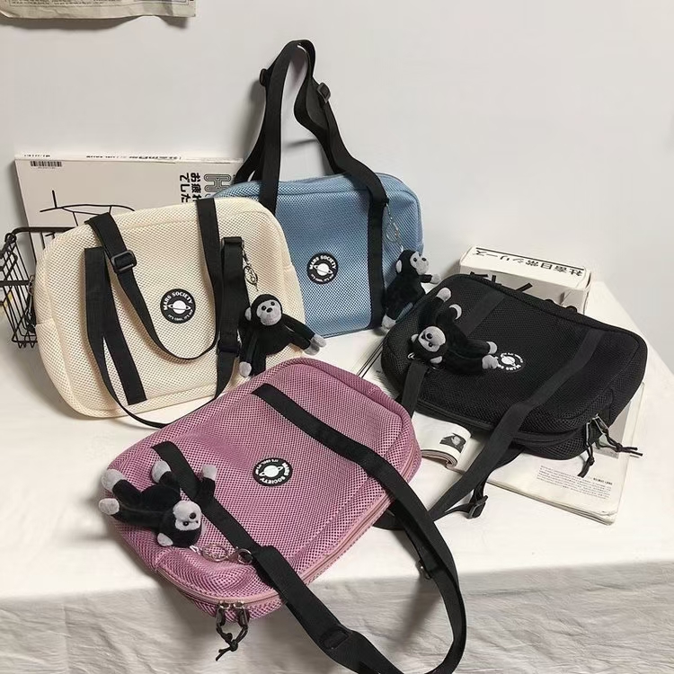New women's bag handbag canvas large bag striped mother bag mother bag large capacity cloth bag shoulder bag