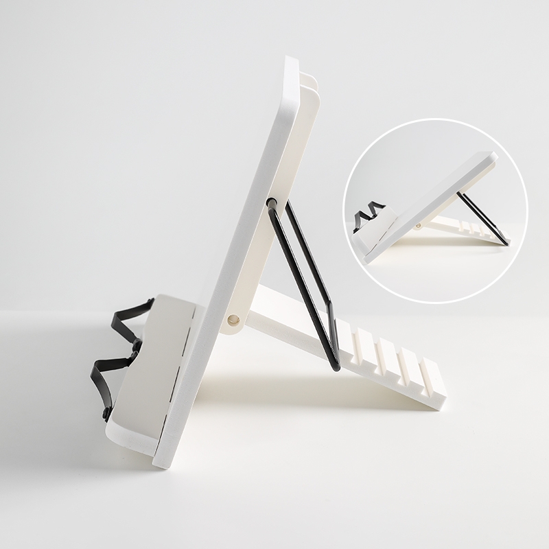The wood-plastic board reading bookshelf stands upright detail image 6