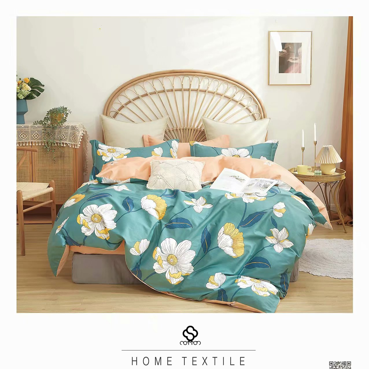 Retail and wholesale of four-piece bedding sets made of all-cotton Sicily