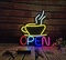 霓虹灯广告牌咖啡open产品图
