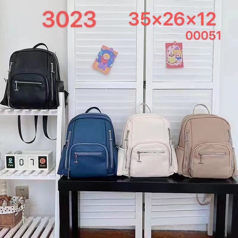 Korean version of backpack women 2020 new fashion leather cowhide casual women soft leather single shoulder backpack
