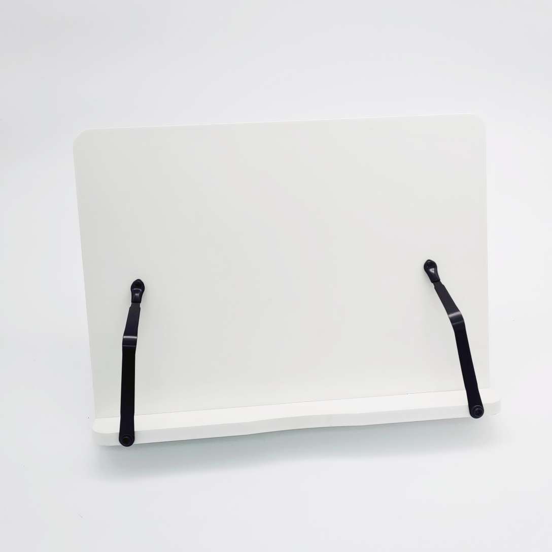 The wood-plastic board reading bookshelf stands upright details Picture