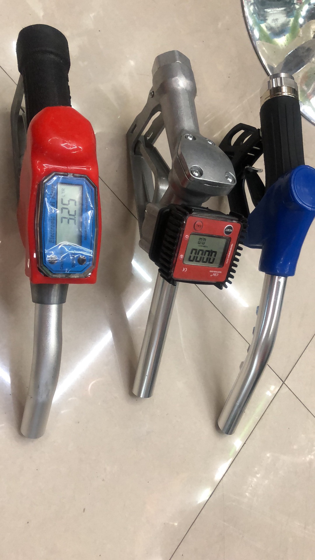 Oil Gauge, Oil Gun, Flowmeter And Oil Pump Assembly full figure
