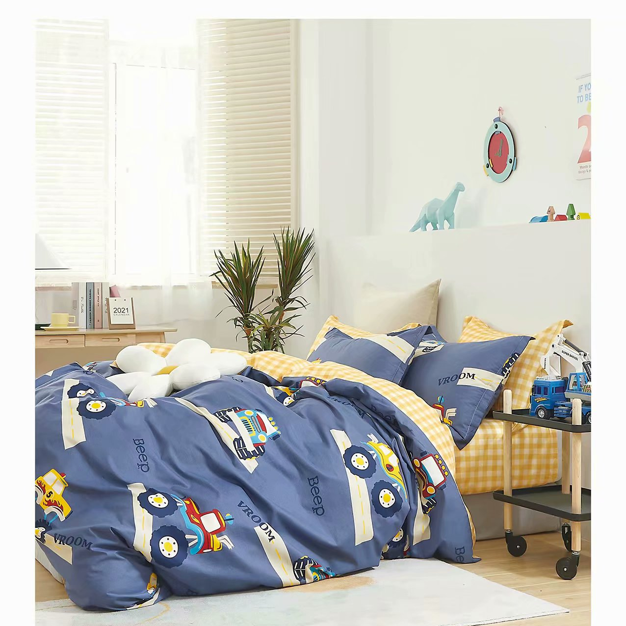 Retail and wholesale of four-piece bedding sets and all-cotton cars
