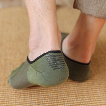 夏季薄款网眼短袜精梳棉透气吸汗浅口硅胶防滑隐形袜