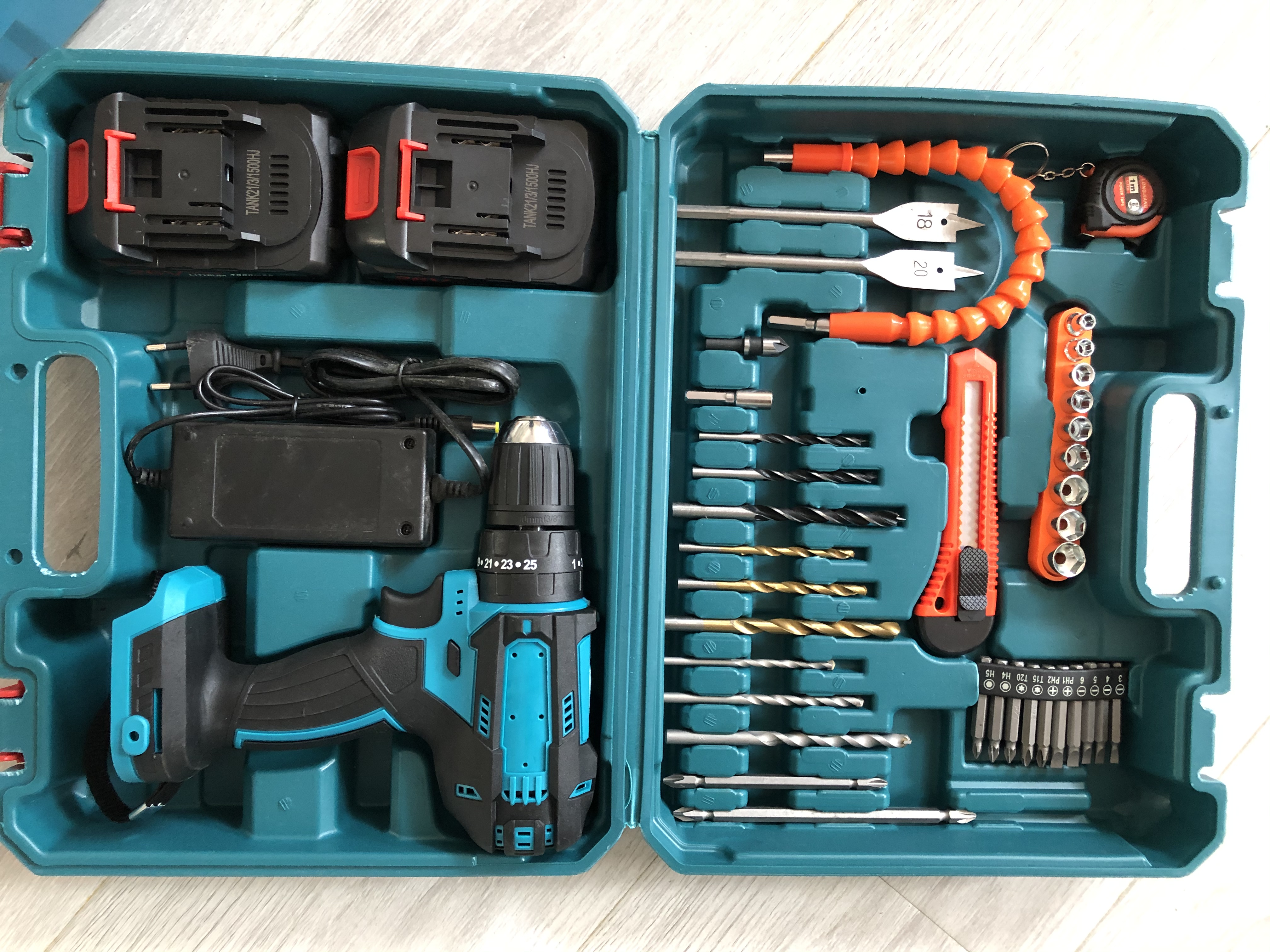 Lithium battery Angle grinder. Electric tools. Electric drill detail image 8