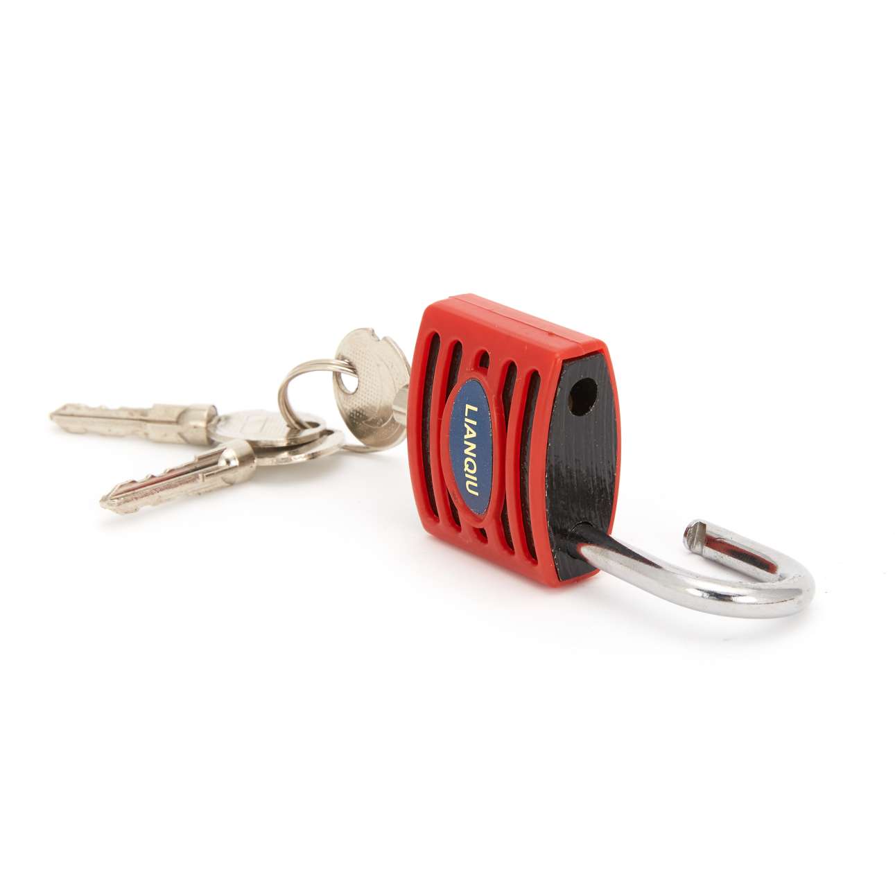 lianqiu arc-shaped lock 32-38-50 Card suction lock Iron padlock detail image 1